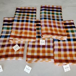 5-Autumn Plaid Dish Towels